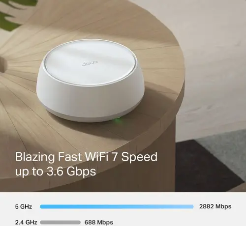 Безжичен рутер TP-LINK Deco Deco BE22(3-pack) BE3600, 2x 1GbE, Wi-Fi 7 - image 3
