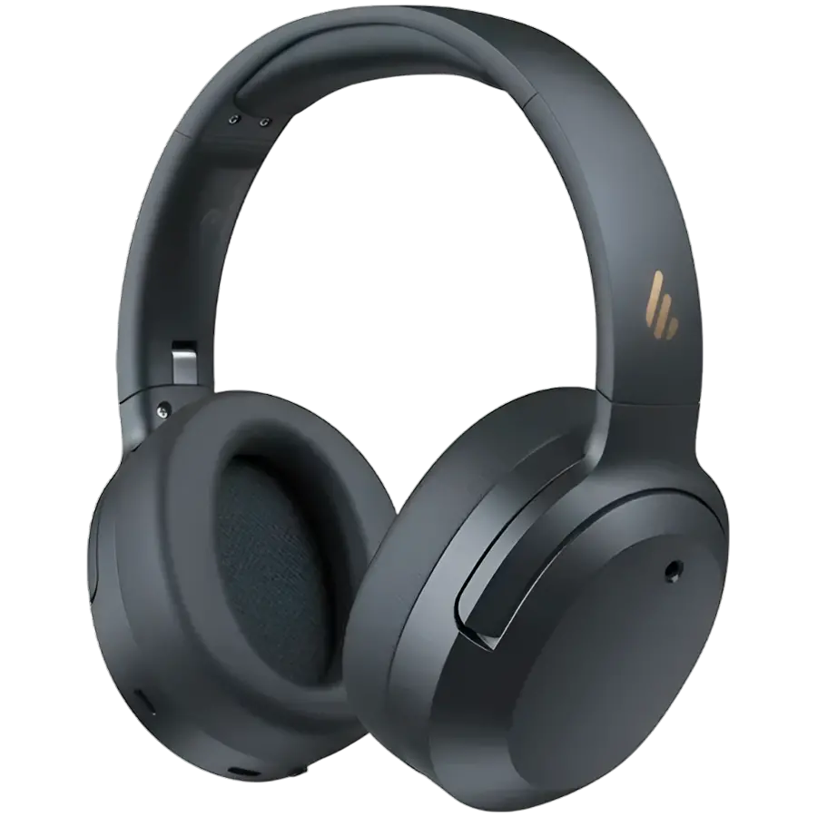 Edifier W820NB Plus v2025Wireless Over-Ear Headphones, 40mm Dynamic Titanium-Coated Drivers, BT V6.1, ANC, Hi-Res Audio Certification, Up To 88H Battery, USB-C, Dark Gray