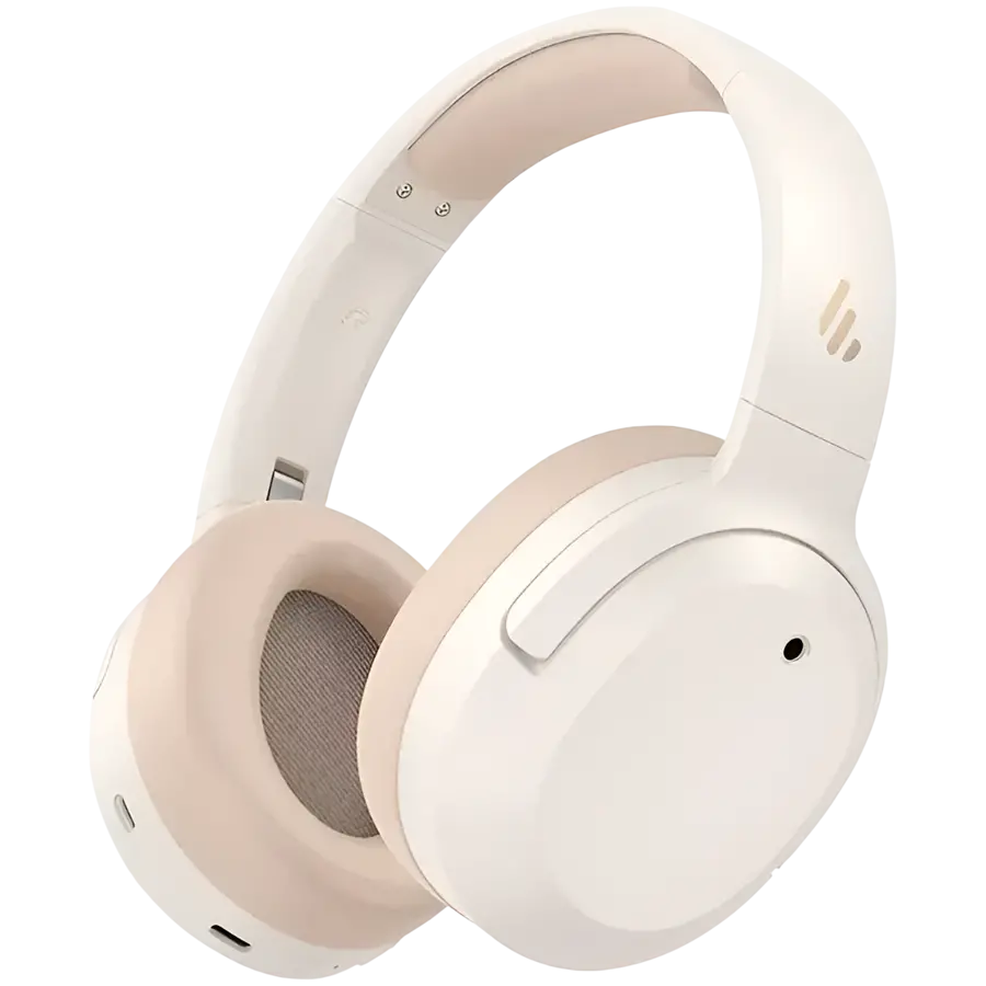 Edifier W820NB Plus v2025 Wireless Over-Ear Headphones, 40mm Dynamic Titanium-Coated Drivers, BT V6.1, ANC, Hi-Res Audio Certification, Up To 88H Battery, USB-C, Ivory - image 1