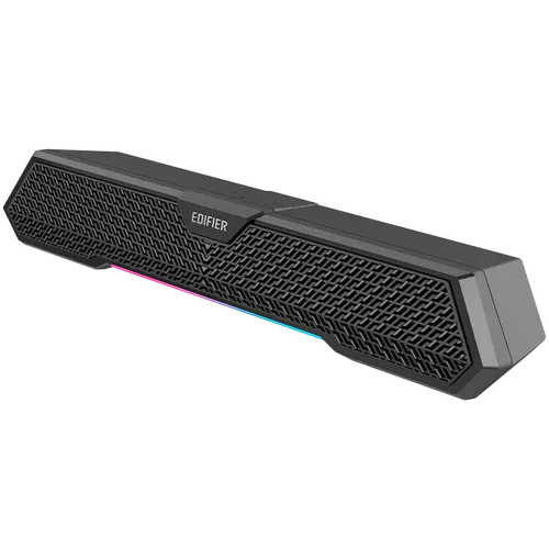 Edifier MG250 2.0 Desktop Soundbar, Bluetooth V5.3, USB-A soundcard input, 2-inch full-range drivers 5W (RMS) output, RGB light strip with companion app control, Built-in MEMS microphone with noise-cancellation, One-touch touch-panel control, Black - image 2