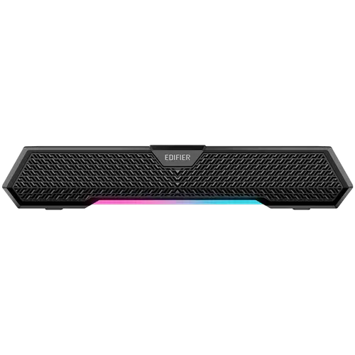 Edifier MG250 2.0 Desktop Soundbar, Bluetooth V5.3, USB-A soundcard input, 2-inch full-range drivers 5W (RMS) output, RGB light strip with companion app control, Built-in MEMS microphone with noise-cancellation, One-touch touch-panel control, Black