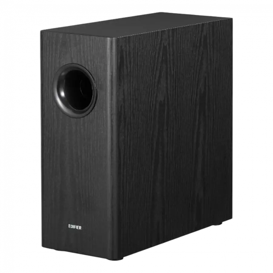 Edifier T5s Ενεργό subwoofer, woofer 8 ιντσών μεγάλης διαδρομής με μπροστινή εκπομπή, 70 W RMS, απόκριση συχνότητας έως 35 Hz, είσοδος RCA Signal-In