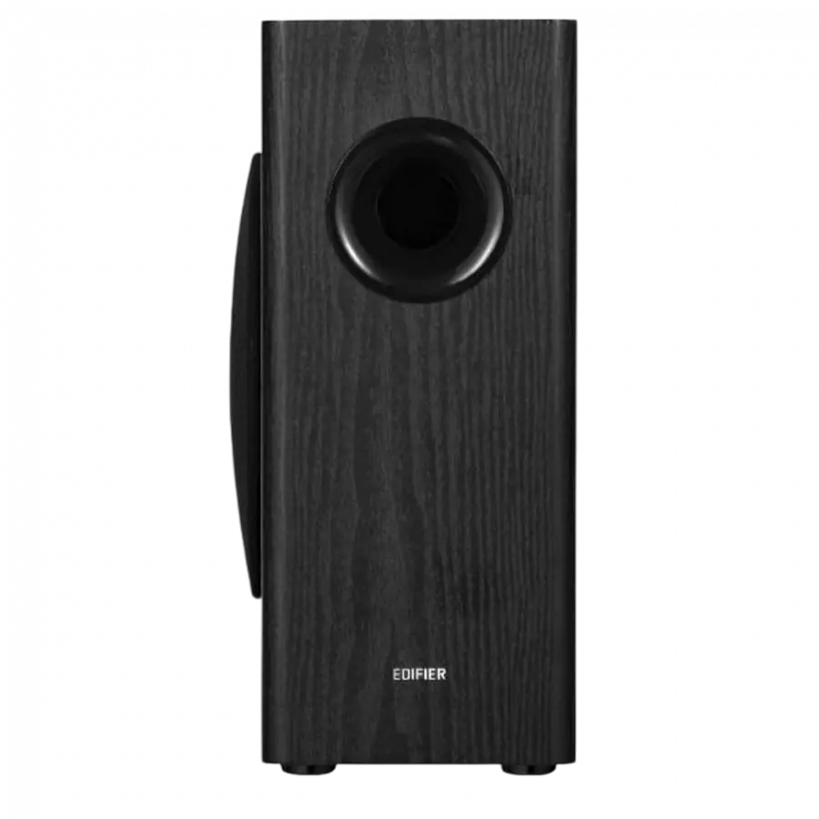 Edifier T5s Powered Subwoofer, 8-inch long-throw front-firing woofer, 70 W RMS, frequency response down to 35 Hz, RCA Signal-In , Signal-Out pass-through, low-pass filter & phase control, auto-standby feature, Black - image 1