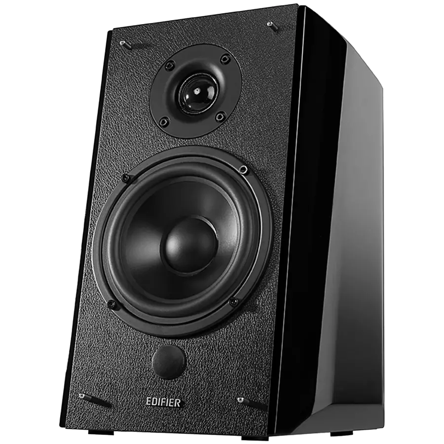 Edifier R2000DB 2.0 Bookshelf Speakers, Bluetooth, 3.5mm to RCA, Optical, 1-inch Tweeters, 5-inch Drivers, 120W (RMS), Control Knobs and Remote Control, Black - image 1