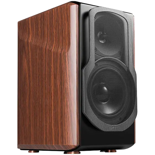 Edifier S2000MKIII Active Bookshelf Speakers, Bluetooth V5.0, Optical, Coaxial, Dual RCA Inputs, Planar diaphragm tweeters and aluminum diaphragm drivers, 130W (RMS), 4 EQ Presets, Control Knobs and Remote Control, Brown - image 2