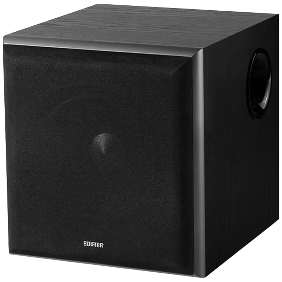 Edifier T5 Powered Subwoofer, 8" front-firing long-throw woofer, 70W RMS, low frequencies down to 38Hz, MDF cabinet with wood grain vinyl - image 1
