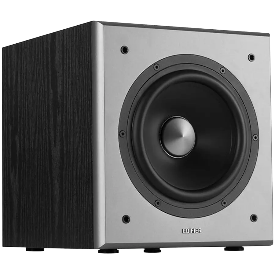 Edifier T5 Powered Subwoofer, 8" front-firing long-throw woofer, 70W RMS, low frequencies down to 38Hz, MDF cabinet with wood grain vinyl - image 2