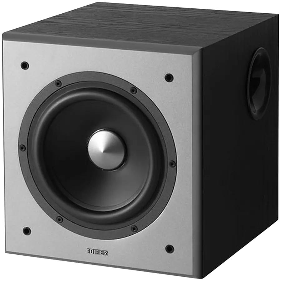 Edifier T5 Powered Subwoofer, 8" front-firing long-throw woofer, 70W RMS, low frequencies down to 38Hz, MDF cabinet with wood grain vinyl - image 3