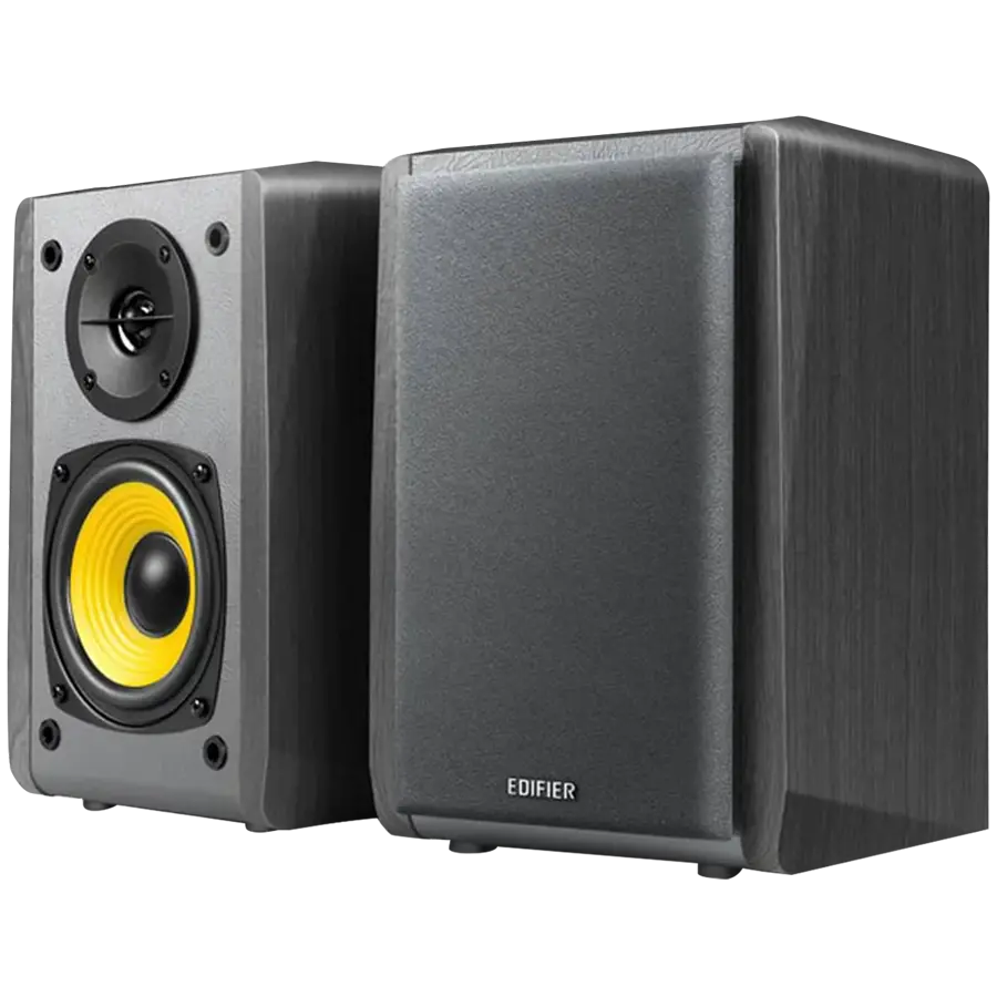 Edifier R1010BT Bookshelf Speakers, Bluetooth V5.1, Dual RCA Inputs, 4-inch Mid-Bass Drivers 0.5-inch Tweeters, 24 W RMS, Black