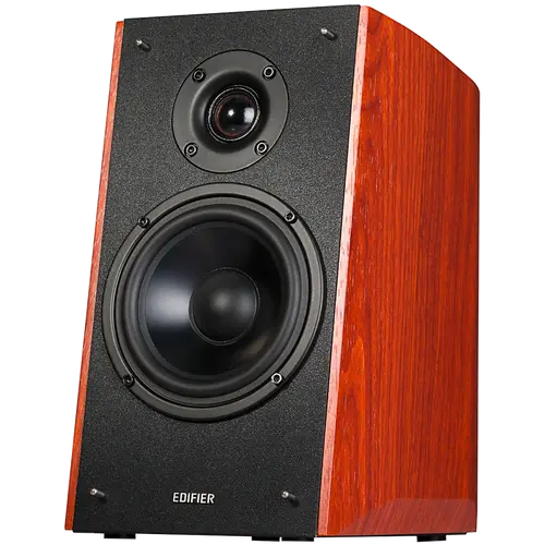 Edifier R2000DB 2.0 Bookshelf Speakers, Bluetooth, 3.5mm to RCA, Optical, 1-inch Tweeters, 5-inch Drivers, 120W (RMS), Control Knobs and Remote Control, Brown - image 1