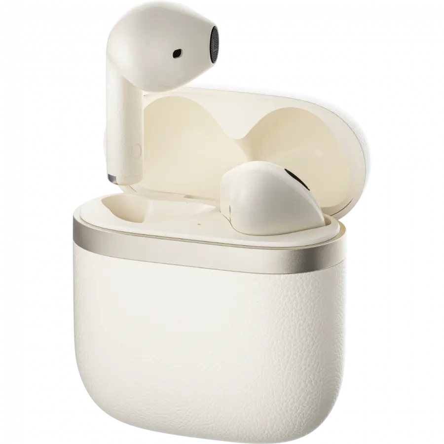 Edifier W200Ts TWS Căști earbuds, BT V5.3, comenzi touch, autonomie de până la 22 de ore, USB-C, IP54, ivoire