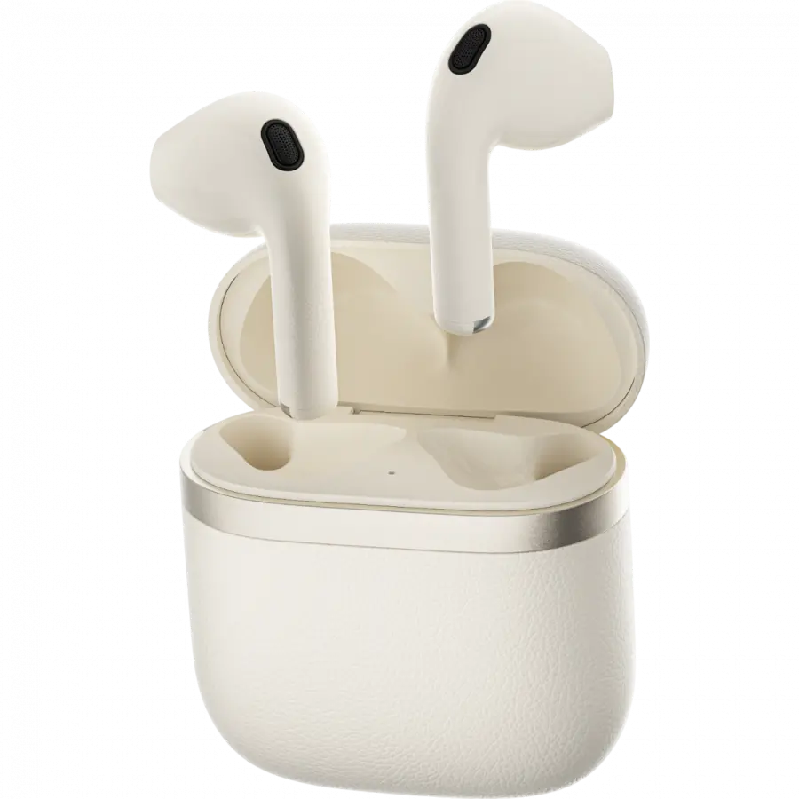 Edifier W200Ts TWS Earbuds, BT V5.3, Touch controls, Up to 22H Battery, USB-C, IP54, Ivory - image 1