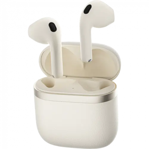 Edifier W200Ts TWS Earbuds, BT V5.3, Touch controls, Up to 22H Battery, USB-C, IP54, Ivory - image 1