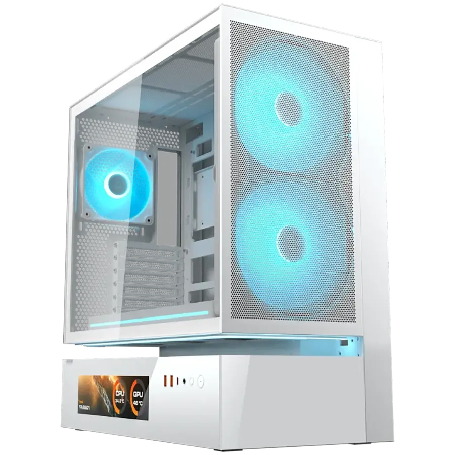COUGAR CFV235 Mesh Vision Θήκη υπολογιστή, Mid Tower, λευκή