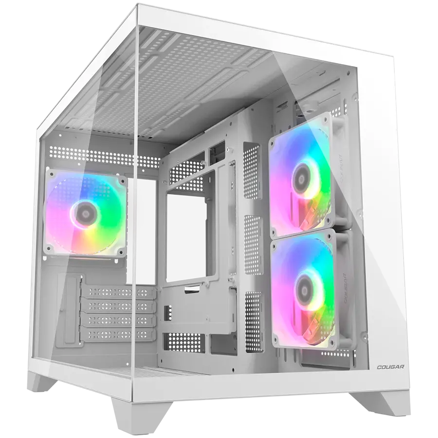 COUGAR FV150 Mini RGB Carcasă PC, Mid tower, alb