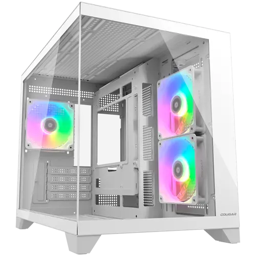COUGAR FV150 Mini RGB PC Case, Mid tower, White