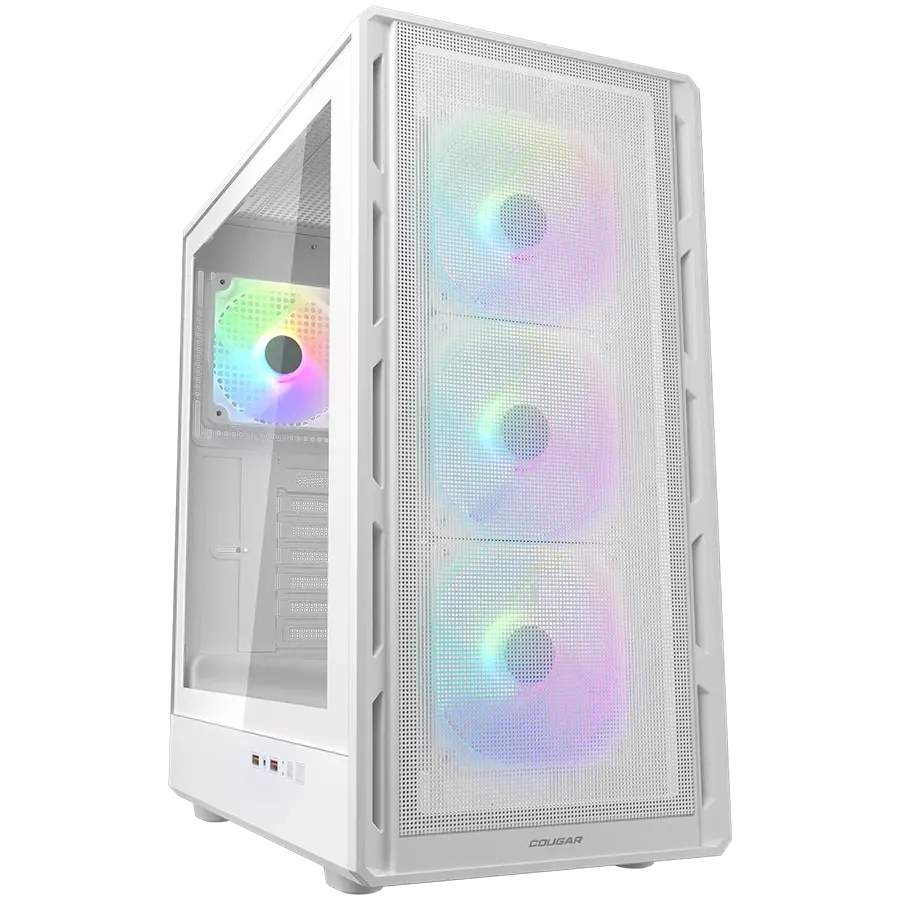 Κουτί υπολογιστή COUGAR AIRFACE PURE RGB, Mid Tower, λευκό