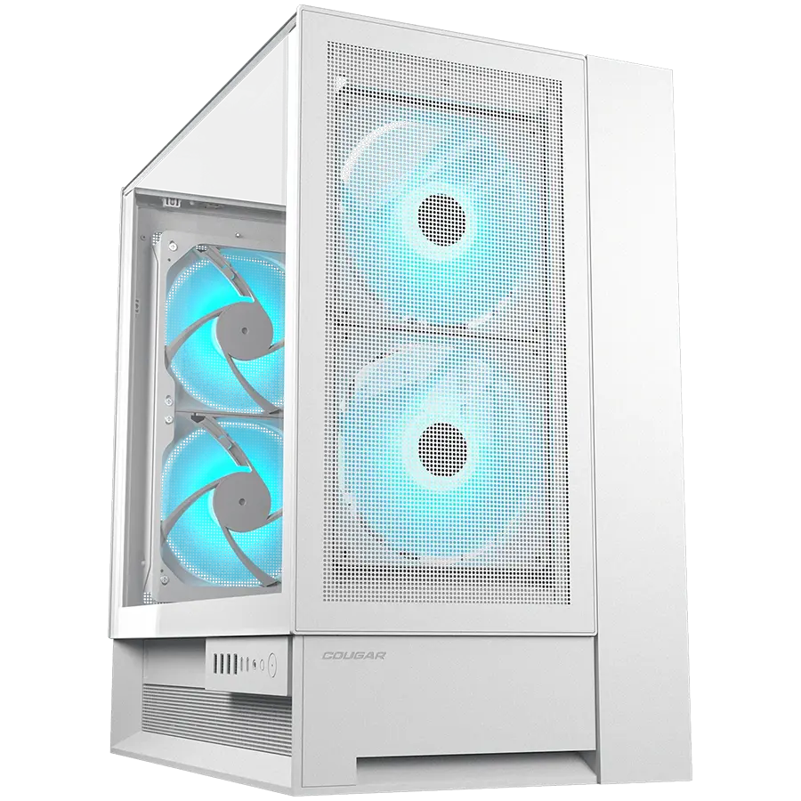 COUGAR OmnyX PC Case, Mid Tower, White