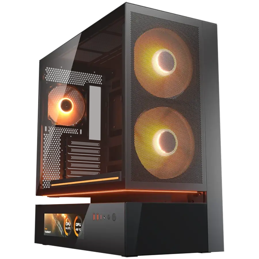 COUGAR CFV235 Mesh Vision Θήκη υπολογιστή, Mid Tower, μαύρη
