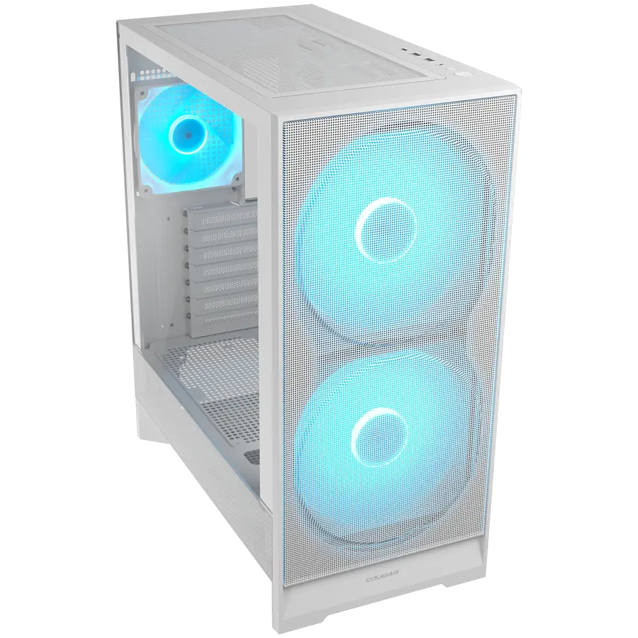 COUGAR AIRFACE 180 PC Case, Mid Tower, White - image 1
