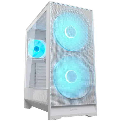 COUGAR AIRFACE 180 PC Case, Mid Tower, White