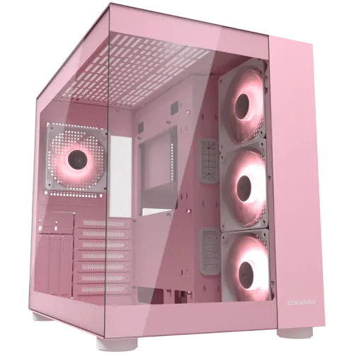 COUGAR FV150 RGB PC Case, Mid tower, Pink