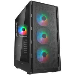 COUGAR AIRFACE PURE RGB PC Case, Mid Tower, Black