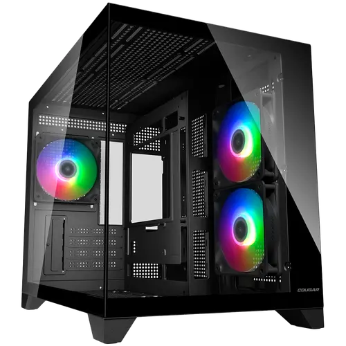 Carcasă PC COUGAR FV150 Mini RGB, Mid tower, Negru
