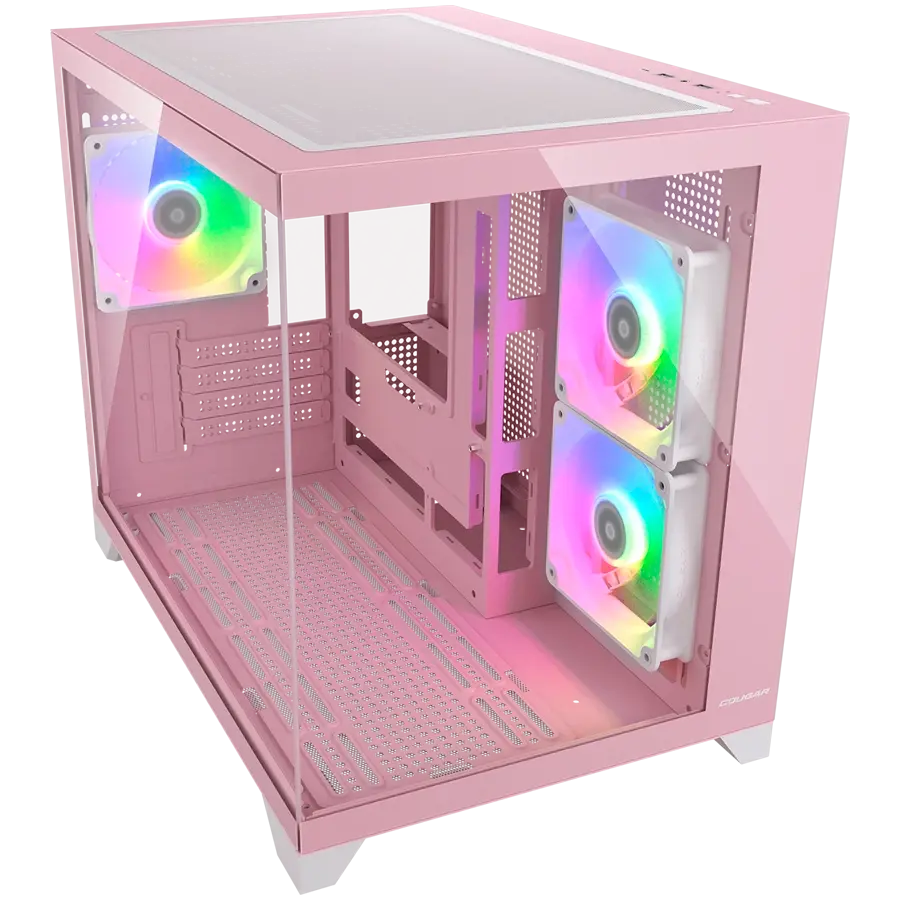 COUGAR FV150 Mini RGB PC Case, Mid tower, Pink - image 1