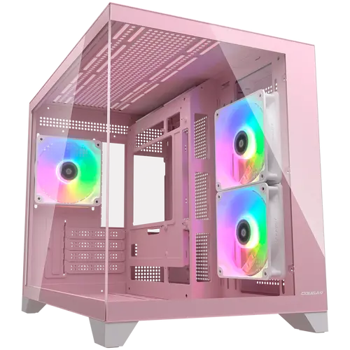 COUGAR FV150 Mini RGB PC Case, Mid tower, Pink