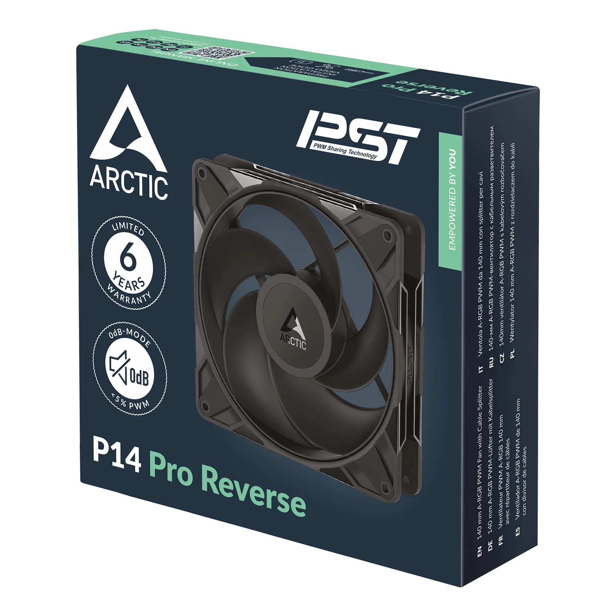 Вентилатор ARCTIC P14 Pro Reverse 140mm PWM - ACFAN00329A - image 4