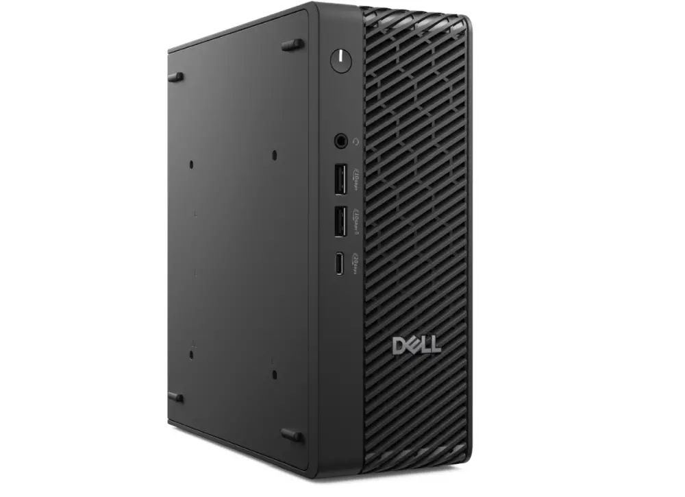 Работна станция, Dell Pro Max Micro FCM2250, Intel Ultra 7 265 (30 MB cache, 20 cores, 1.8 GHz to 5.3 GHz, 65W), 32GB: 1 x 32 GB, DDR5, 5600 MT/s, NVIDIA RTX A1000, 8 GB GDDR6, 1TB SSD TLC, 280W,Wi-Fi 7, Bulgarian Keyboard, Mouse, Win 11 Pro, 3Y PS
