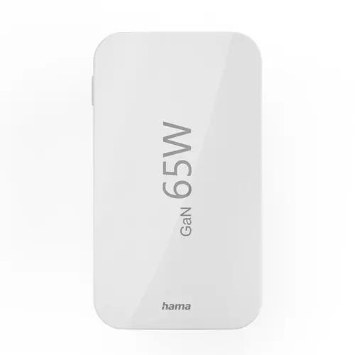 HAMA Бързо мини зарядно, 65W, 2x USB-C, 1x USB-A, PD, плоско, бяло - image 3