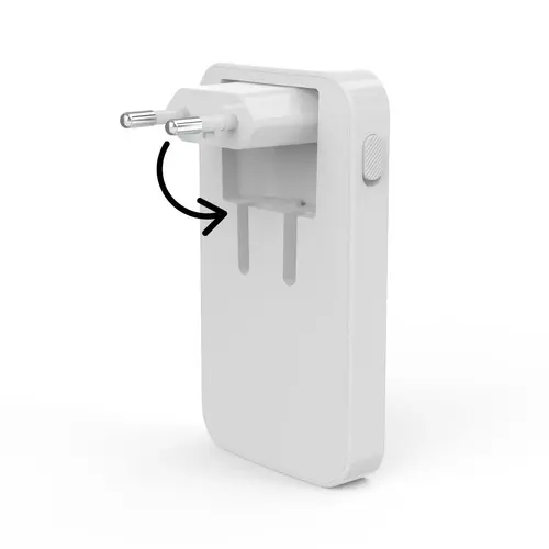 HAMA Бързо мини зарядно, 65W, 2x USB-C, 1x USB-A, PD, плоско, бяло - image 4