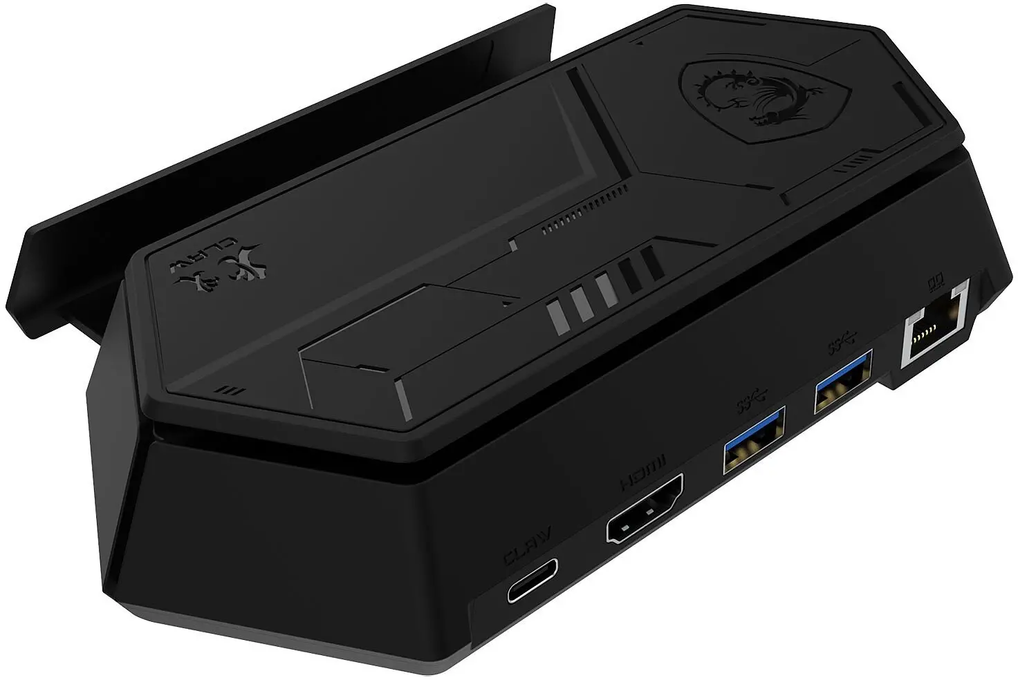 Докинг станция, MSI Nest Docking Station with USB-C Cable, compatible with All MSI Claw gaming handhelds, USB-C w/PD 100W, HDMI 2.0 (4K/60Hz), USB-C 3.2 (5Gb/s), 2 x USB-A 3.2 (5Gb/s), RJ45 (10/100/1000 Mbps), 16.5 x 8 x 3.65cm, 0.206kg - image 2