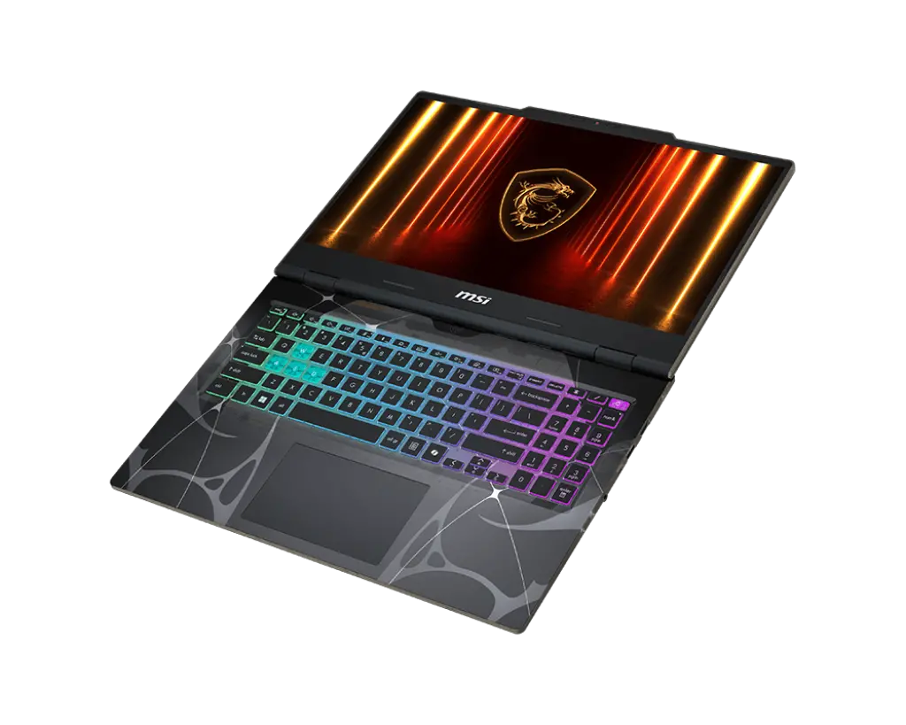 Лаптоп, MSI Cyborg 15 B2RWEKG, Intel Core 5 210H (8C/12T, up to 4.8GHz, 12MB), GeForce RTX 5050 8GB GDDR7 440 AI TOPS, 15.6" FHD (1920x1080), 144Hz, IPS-Level, 16GB DDR5 2x8 5600MHz, 512GB PCIe Gen4x4 SSD, Intel WiFi 6E, BT 5.3, 4 Zone RGB Kbd, NO OS, 2.1kg - image 3