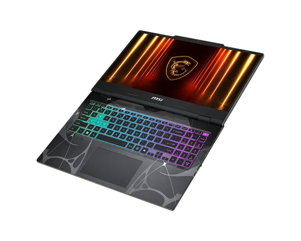 Лаптоп, MSI Cyborg 15 B2RWFKG, Intel Core 7 240H (10C/16T, up to 5.2GHz, 24MB), GeForce RTX 5060 8GB GDDR7 572 AI TOPS, 15.6" FHD (1920x1080), 144Hz, IPS-Level, 16GB DDR5 2x8 5600MHz, 512GB PCIe Gen4x4 SSD, Intel WiFi 6E, BT 5.3, 4 Zone RGB Kbd, NO OS, 2.1kg - image 4