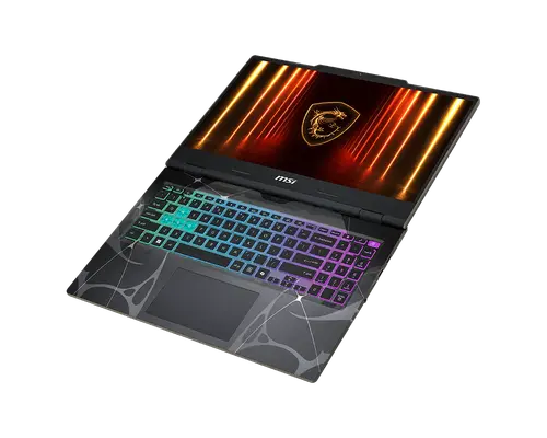 Лаптоп, MSI Cyborg 15 B2RWFKG, Intel Core 7 240H (10C/16T, up to 5.2GHz, 24MB), GeForce RTX 5060 8GB GDDR7 572 AI TOPS, 15.6" FHD (1920x1080), 144Hz, IPS-Level, 16GB DDR5 2x8 5600MHz, 512GB PCIe Gen4x4 SSD, Intel WiFi 6E, BT 5.3, 4 Zone RGB Kbd, NO OS, 2.1kg - image 4