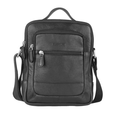 Мъжка черна чанта Silver Flame