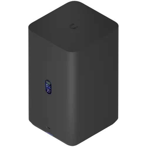 Ubiquiti UniFi UNAS-2-B-EU Network Attached Storage with (2) 3.5inch HDD bays, 2.5 GbE networking, USB-C connectivity, and an included PoE++ adapter, all in a compact footprint, black