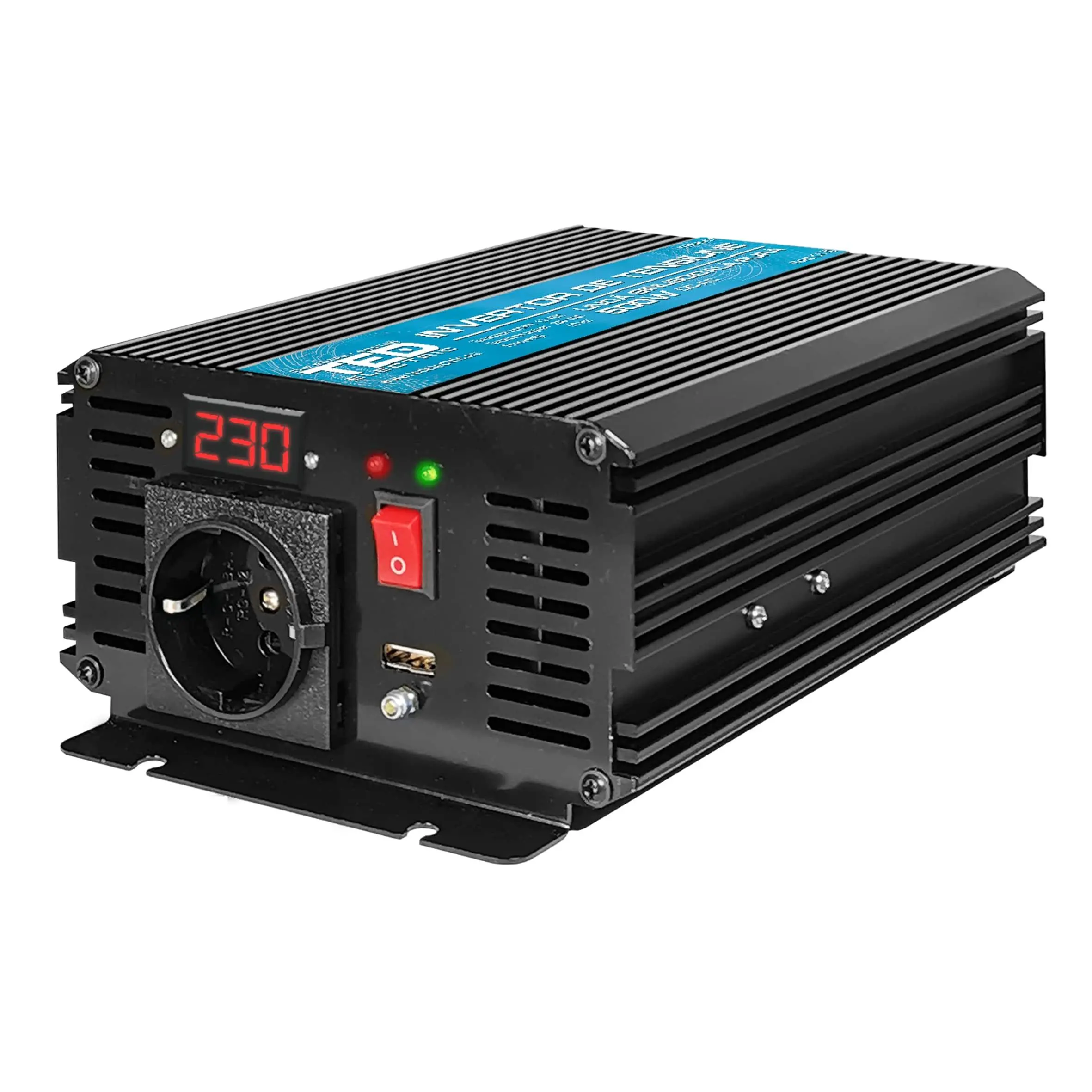 Инвертор 12/220 V DC/AC 500/1000W Modified Sine Wave TED007032 TED ELECTRIC