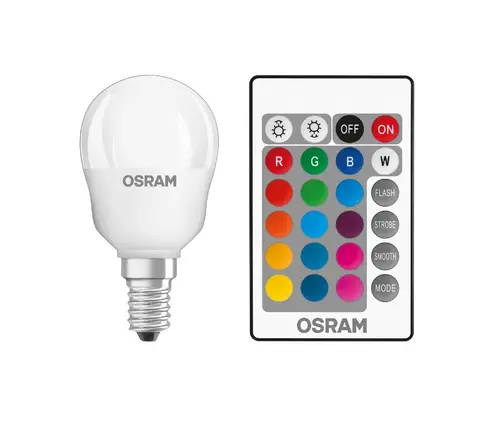 КУТИЯ LED ЛАМПИ CLP25 RGB REM 4.2W/827 230V FR E14 LEDVANCE - image 1