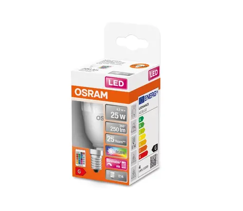 КУТИЯ LED ЛАМПИ CLP25 RGB REM 4.2W/827 230V FR E14 LEDVANCE - image 2