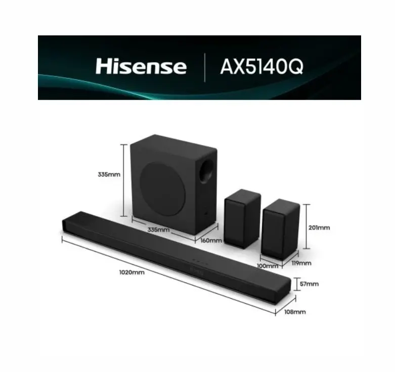 Sistem audio, Hisense HP500 Party Thunder, 620W, BT, 18h redare, Negru - image 1