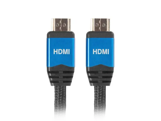 Кабел, Lanberg HDMI M/M V2.0 cable 1m CU, black premium - image 1