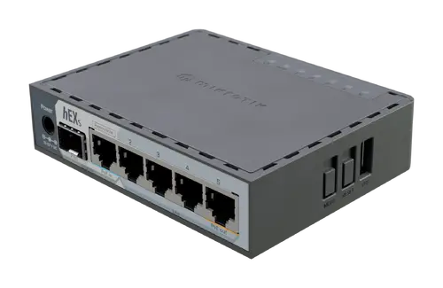 Рутер MikroTik E60iUGS, hEX S, 950MHz, 512MB, 5xGE, 1x 2.5G SFP, PoE, USB 3.0 - image 1