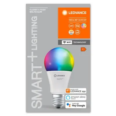 SMART ΛΑΜΠΤΗΡΑΣ WiFi CLA75 9,5W 2700K-6500K RGB E27 - 2