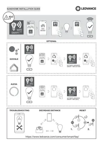 LED ЛАМПА SUN@HOME SPOT PAR16 40 GU10 TW LEDVANCE - image 7