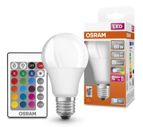 BEC SMART CUTIE CLA60 RGB REM 9W/827 230V FR E27 LEDVANCE - 1