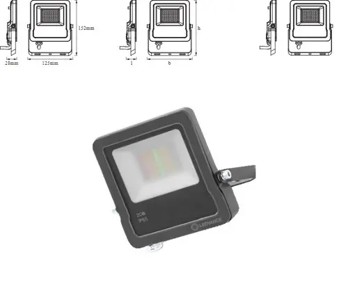SMART WIFI ПРОЖЕКТОР FLOOD 20W RGBW DG LEDVANCE - image 4